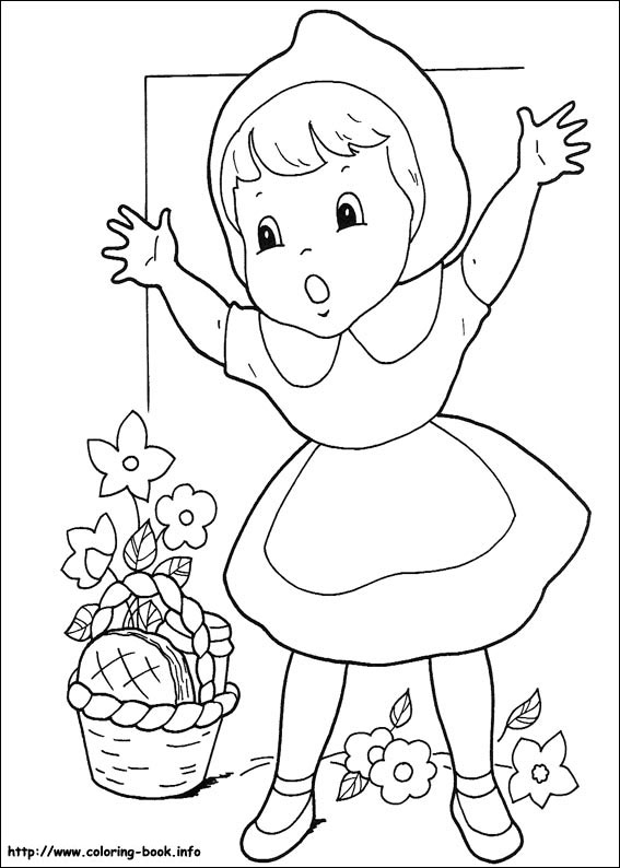 Little Red Riding Hood coloring picture